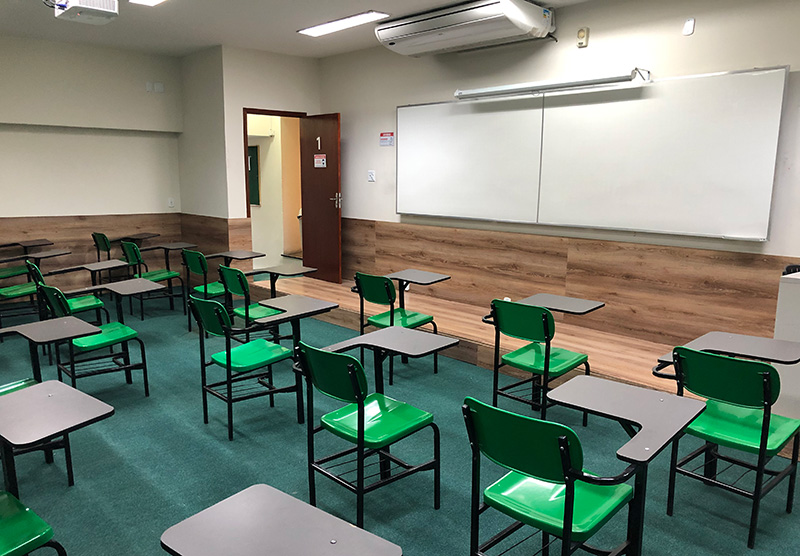 Sala de Aula do Lattos Colégio e Vestibulares no Méier