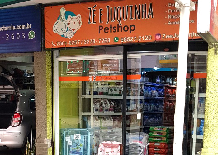 Ze e Juquinha pet shop no cachambi