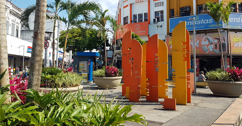 Paisagismo na rua Dias da Cruz