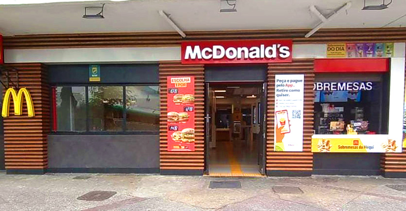 Unidade do McDonald's localizada na rua Dias da Cruz 210, no bairro do Méier, no Rio de Janeiro