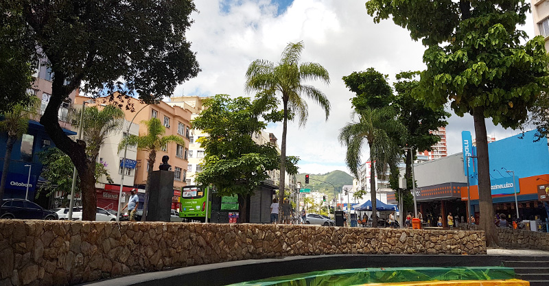 Arquibancada da PRaça Agripino Grieco localizada no Méier, na Zona Norte do Rio de Janeiro