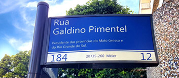 Placa de rua do Méier