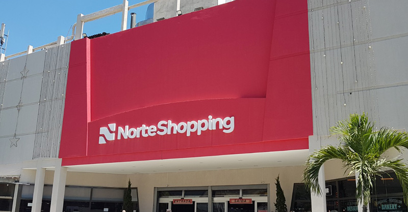 Fachada do NorteShopping, no Cachambi, Zona Norte do Rio de Janeiro