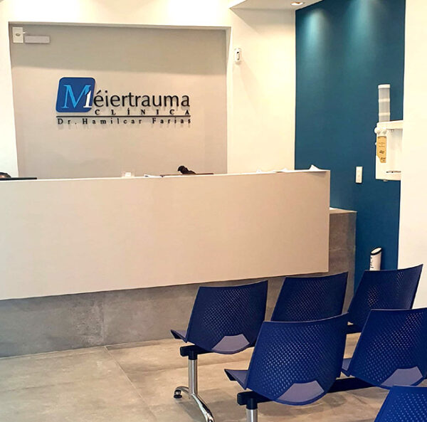 Recepção da clinica Méiertrauma no Méier