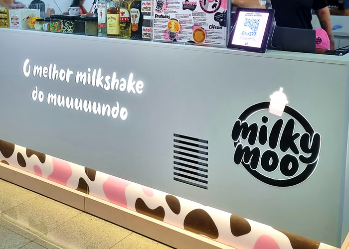 Quiosque da Milk Moo no Méier