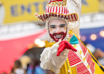 Palhaço sorrindo