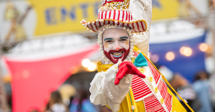 Palhaço sorrindo