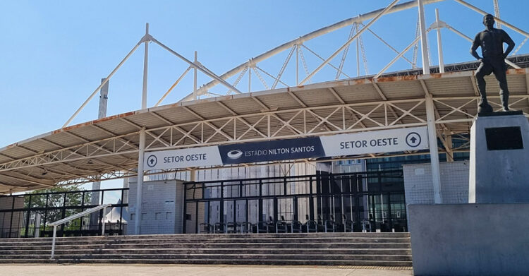 Estádio Nilton Santos no Engenho de Dentro, Zona Norte do Rio de Janeiro.