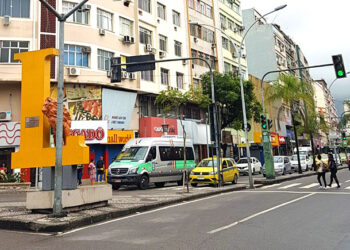 Rua Dias da Cruz nublada