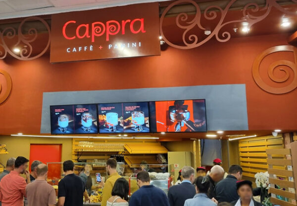 Fachada da cafeteria Cappra no NorteShopping