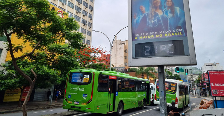 Termômetro no Meier