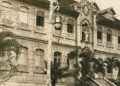 Foto antiga da fachada do Colégio Imaculado Coração de Maria no Méier