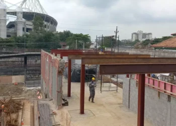 Obra do SESC Engenho de Dentro no Rio de Janeiro