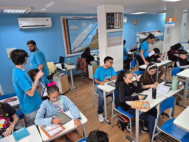 Sala de aula do Kumon Méier