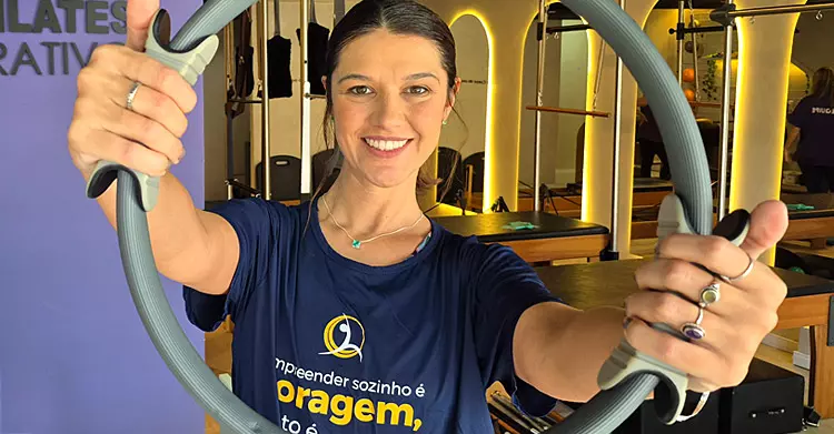 Professora do Alle Pilates no Méier