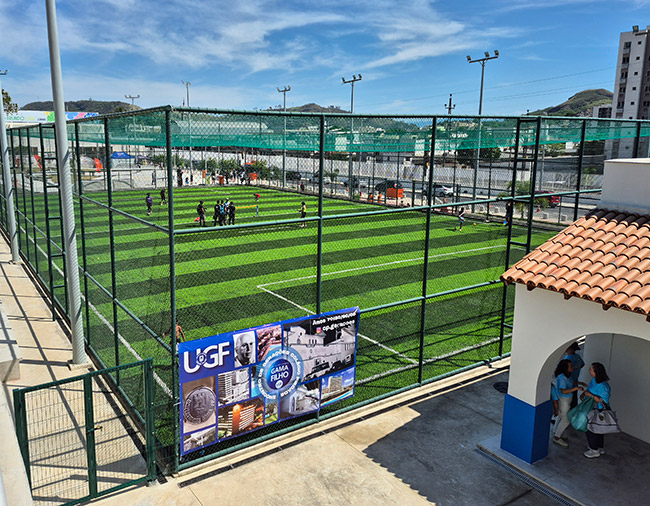 Campo de futebol do PArque Arlindo Cruz no Rio de Janeiro