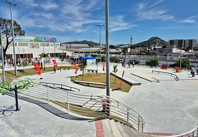 pista de skate do Parque Arlindo Cruz no Rio de Janeiro