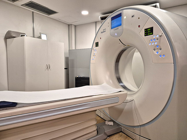 Exame de imagem no Bronstein