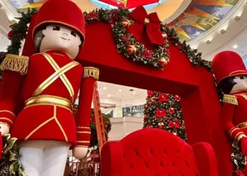 Decoração de Natal do NorteShopping em 2025