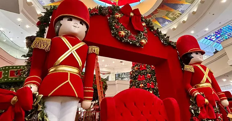 Decoração de Natal do NorteShopping em 2025