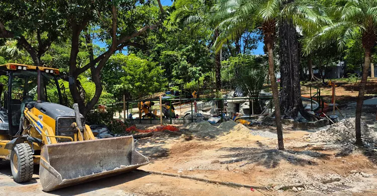 Obra para a criação do Batistério Público do Jardim do Méier