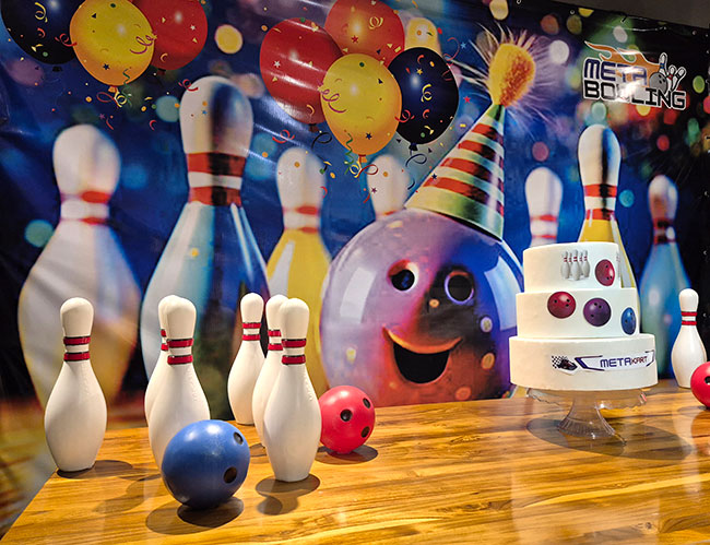 Salão de festa no Metakart indoor