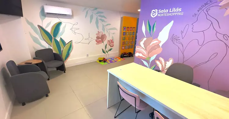 Sala Lilás no NorteShopping