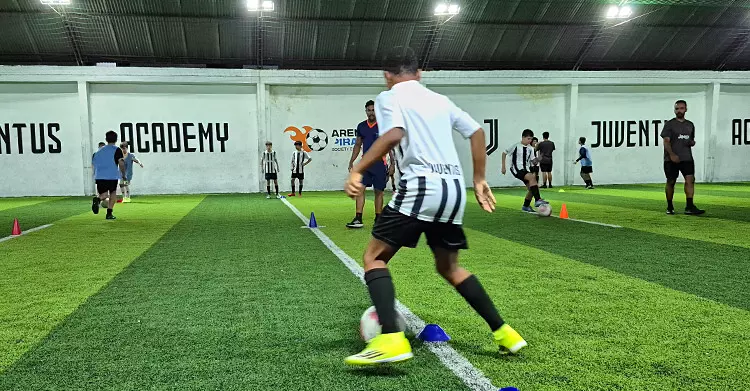 Escolinha da Juventus na Arena Piragibe no Lins de Vasconcelos
