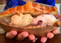 croissant com gelato e nutella da gelateria D'tutti no Méier